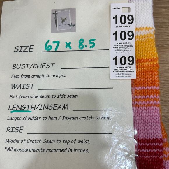 OLD NAVY Sweater Scarf Gradient Rainbow Knit Winter Scarf NEW - Picture 5 of 5